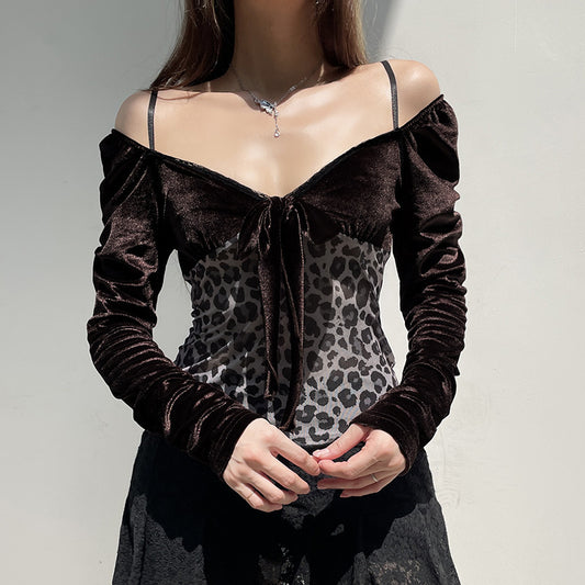 V-neck Push-up Korean Velvet Long Sleeve