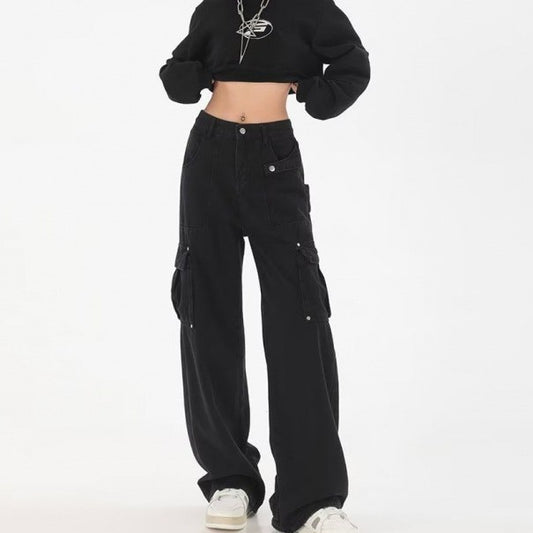 Straight Plus Size Wide Leg Leisure Pants